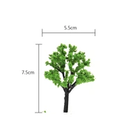 railway train trees model 7 5cm peach tree plastic toys architecture building layout diy model making materials 30pcslot