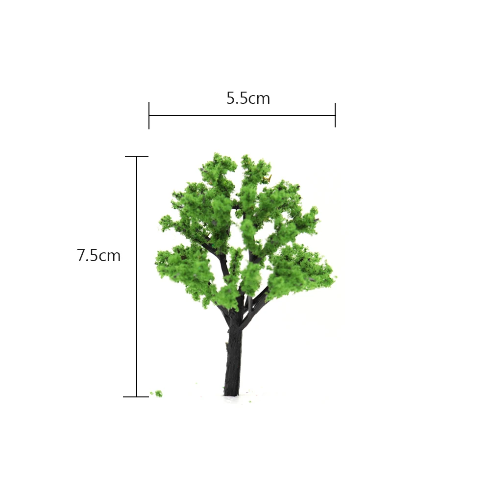 Игрушечная модель дерева красно-зеленая пейзажная игрушка 50 шт. | Игрушки и хобби