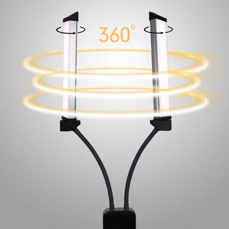 Cadiso фотографическое освещение с двумя ручками заполняющий свет для видео две