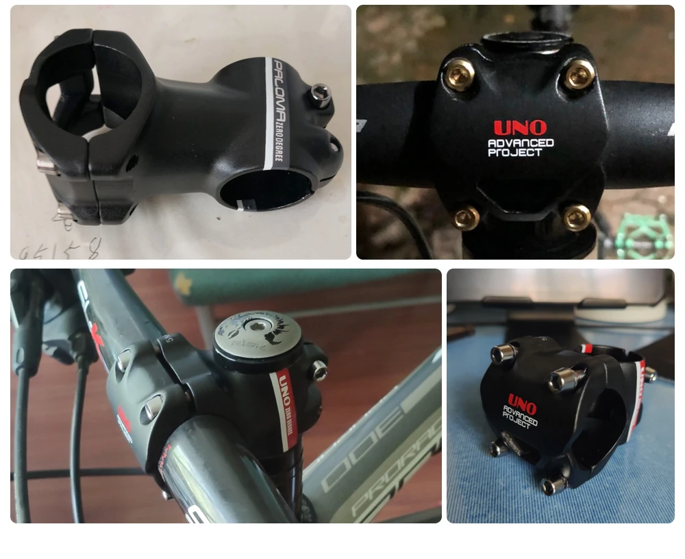 

UNO AM DH mountain Bicycle Stem 0 degree 35 / 45mm CNC 31.8 road bike handlebar Pole MTB ultra short stem Bike Accessories