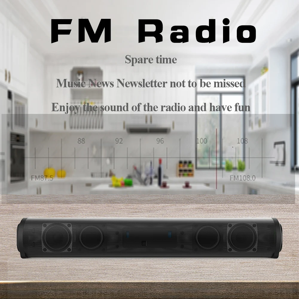 10 Вт ТВ-звуковая панель аудиоцентр проводной и беспроводной Bluetooth-динамик