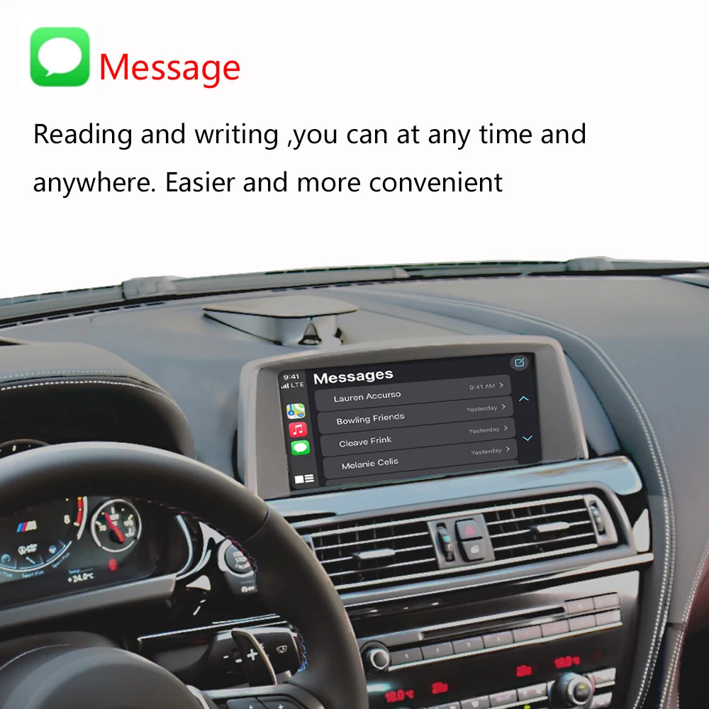 Беспроводной CarPlay для BMW 6 серии F06 F12 F13 2010-2020 с Android Авто Mirror Link AirPlay радио