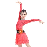 latin dance dress for girls competition fringed dress girls rumba cha cha tassel salsa dresses clearance promotion