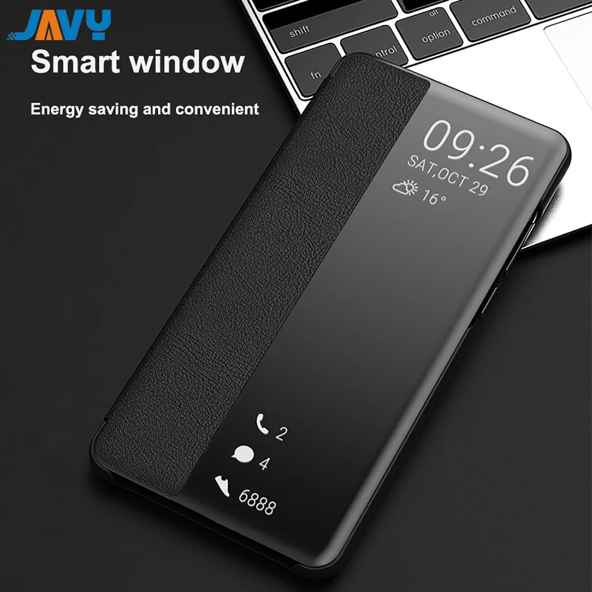 Умный чехол для телефона с боковым окном Huawei Mate 20 10 Pro P10 P20 P30 P40 Lite Plus Smart sleep