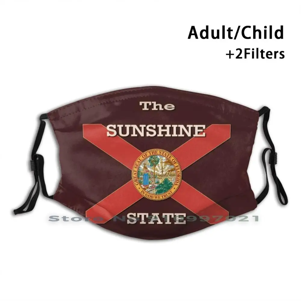 Фото Флаг Флориды с прозвиями штата патриотический подарок моющаяся многоразовая