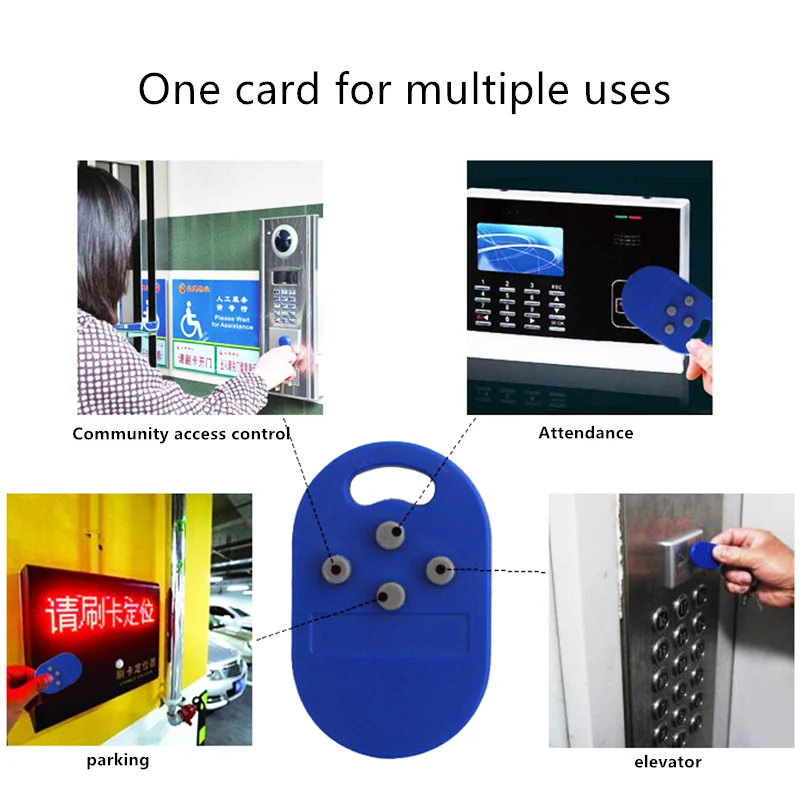 Управление доступом RFID несколько T5577 EM 125 кГц записываемый IC 13 56 МГц M1k S50 UID сменная