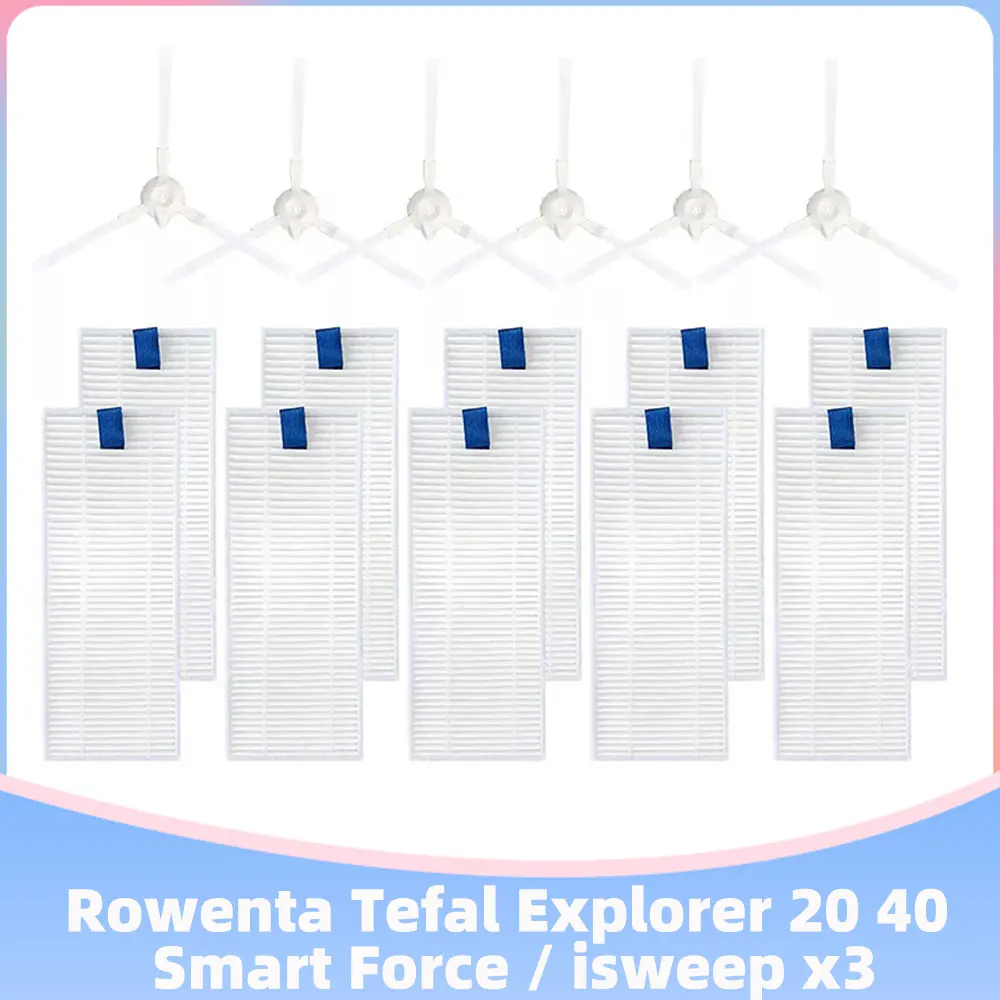Для Rowenta Tefal Explorer 20 40 Series Smart Force isweep x3 Robotic Запчасти для пылесоса 3 ручная боковая