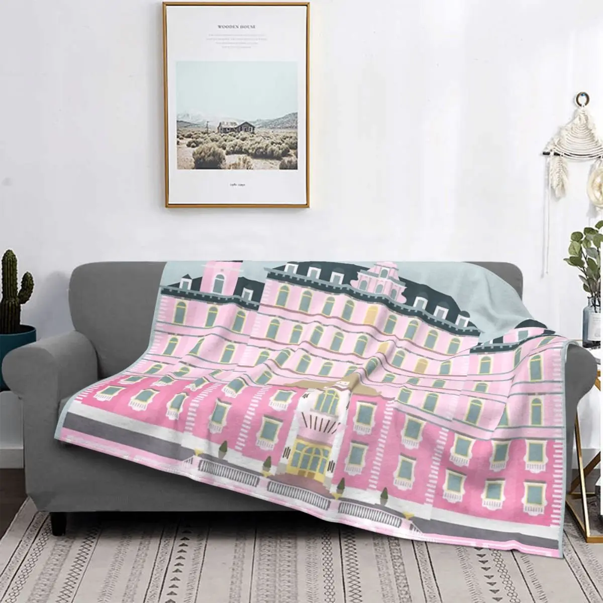 

Grand Budapest Hotel Blanket Bedspread Bed Plaid Bed Linen Bedspread 135 Muslin Blanket Luxury Beach Towel