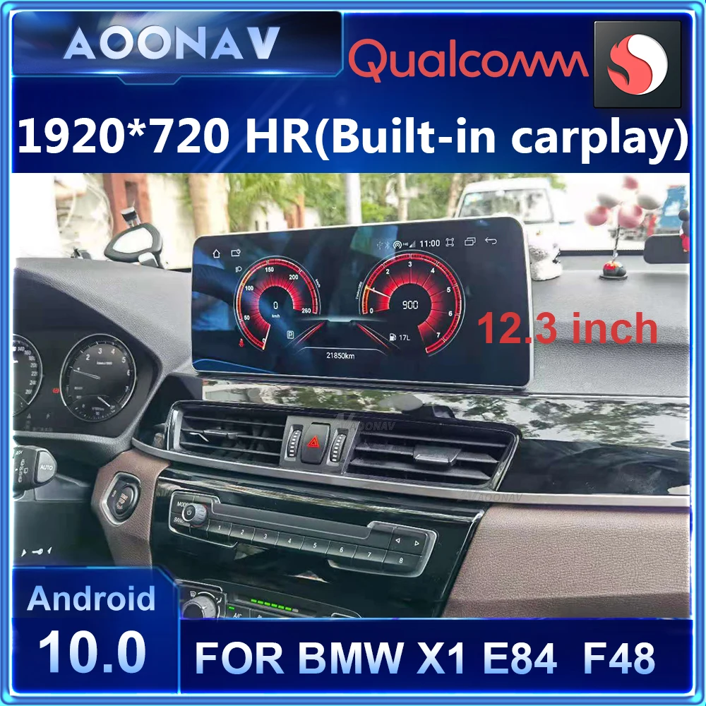 

12.5 inch Snapdragon 1920*720P screen Android 10 Car Radio GPS for BMW X1 E84 F48 2009-2017 multimedia Autoradio Google carplay