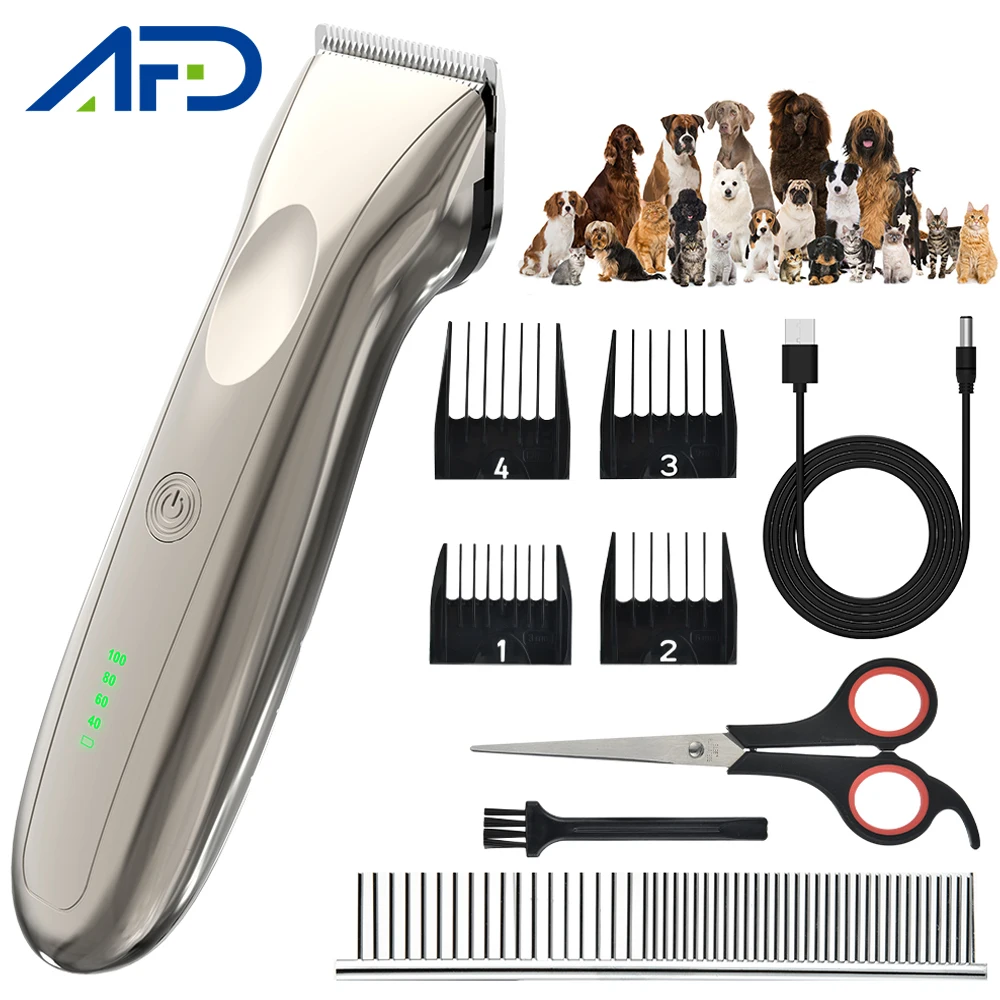 

Dog Hair Clipper Pet Hair Trimmer Puppy Grooming Electric Shaver Cat Accessories Professional Pet Hair Comb Scissors Groomer Set