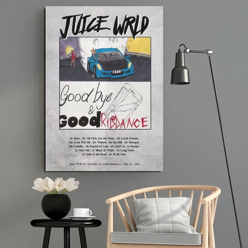 Соки Wrld до свидания и хороший ridddance альбом Обложка постер печать живопись