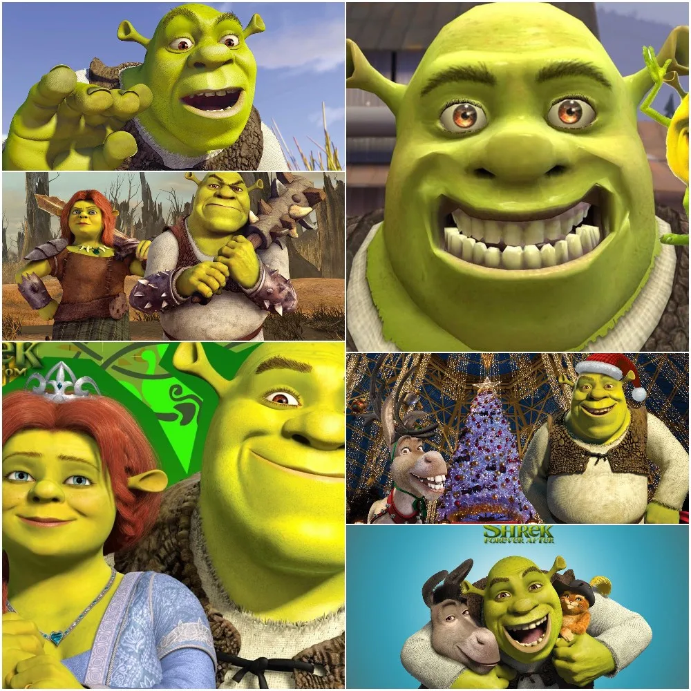 

5D Diy Diamond Painting On The Wall Cartoon Shrek Beads Embroidery Diamond Mosaic Anime Hobby & Crafts Child Gift Puzzle Art