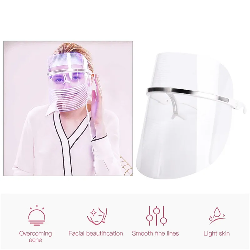 CkeyiN светодиодный светильник терапия маска для лица фотон против старения