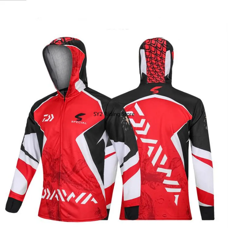 

2021 Daiwa Fishing Shirts Fishing Clothing Professional Fishing Shirts Long Sleeve UPF 50+ Breathable Quick Dry Fishing Clothes