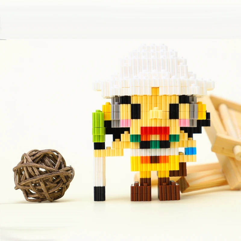 Строительные блоки одна штука Дракон аниме фигурка 3D модель мини Образование