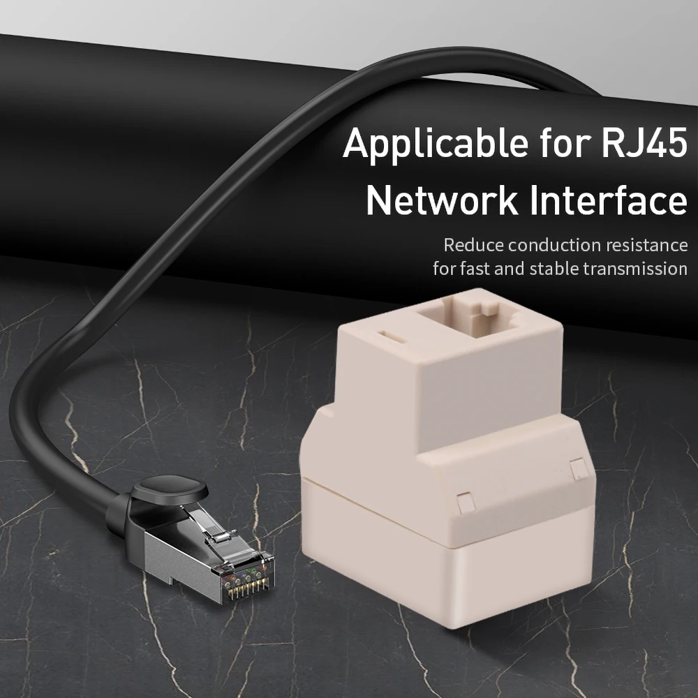 Разветвитель RJ45 1 на 2 порта Мама CAT5E CAT6 LAN Ethernet | Компьютеры и офис