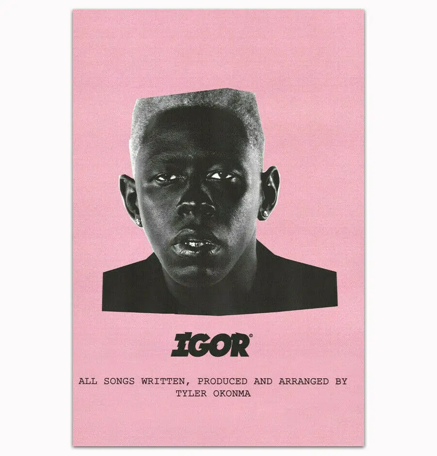 Тайлер The Creator Igor 2019 Rap музыкальный альбом звезда шелковая ткань яркая