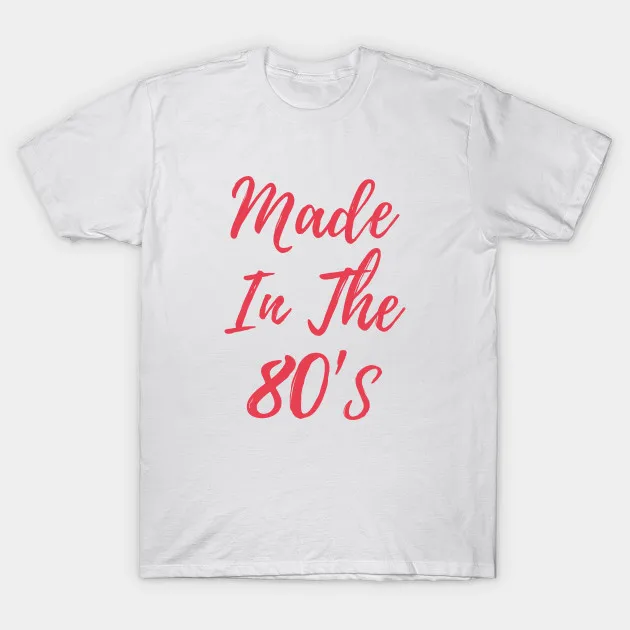 Мужская футболка сделано в 80s (5) Футболка женская | одежда