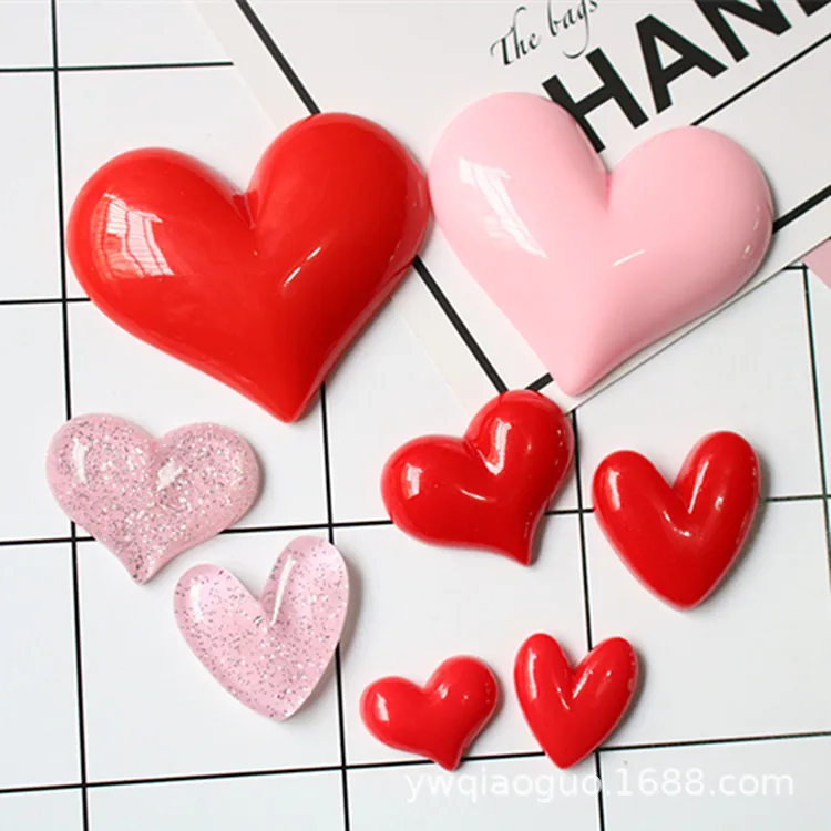 8 шт./компл. наклейка на чехол для мобильного телефона в виде сердца из материала