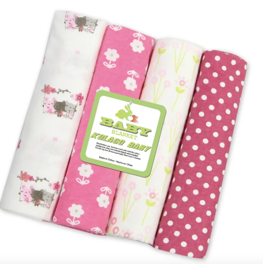 4 шт./компл. 2020 милое детское одеяло с рисунками флисовое Пеленальное Одеяло Bebe