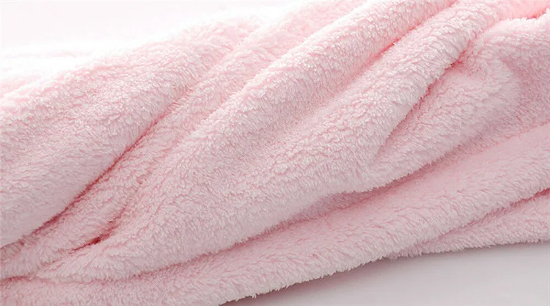 Волшебная сухих волос душ Кепки коралловый флис Полотенца супер абсорбент