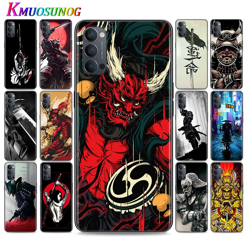 

Silicone Cover Japanese samurai art for OPPO Reno 4 3 Pro 10X Zoom 2 Z F ACE X2 Pro 5G A5 A9 2020 Phone Case