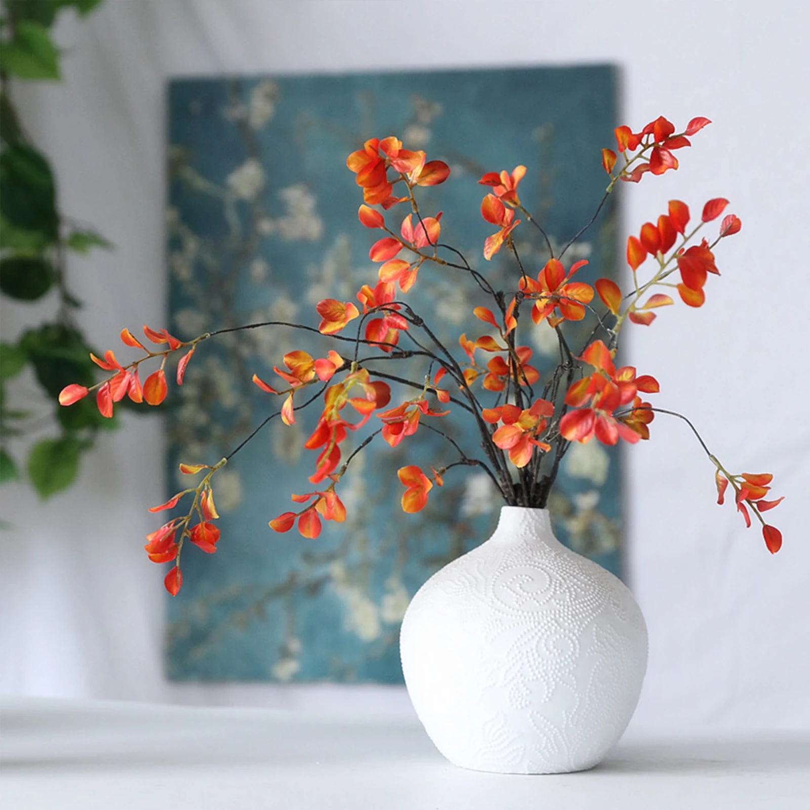

Artificial Plants Bonsai Fake Dead Wood For Decoration Imitation Branches Autumn Leaves Fake Flowers Home Wedding Party Decor