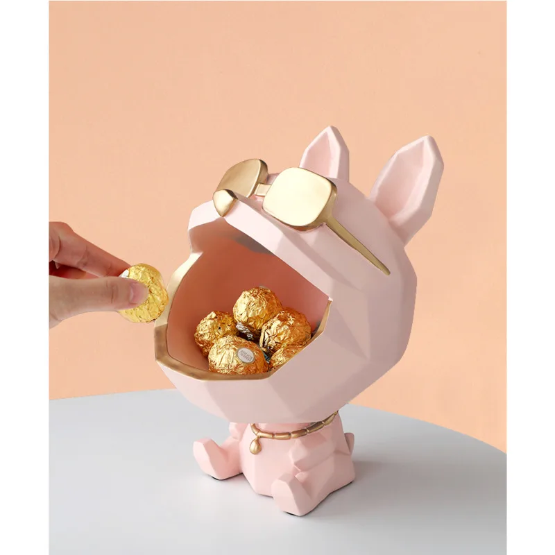 

Креативная коробка для хранения французского бульдога, коробка для хранения веранды, органайзер для ключей, ТВ-кабинета, милый практичный с...