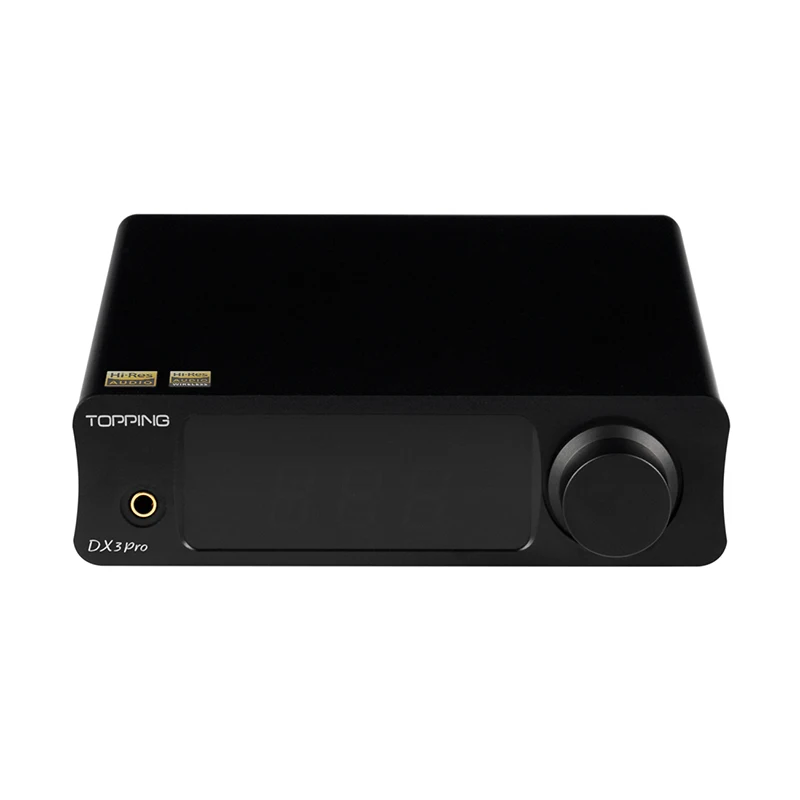 Черный Топпинг DX3 Pro LDAC усилитель AK4493 OPA1612 DSD512 HIFI USB Bluetooth усилитель наушников DAC - Цвет: Черный