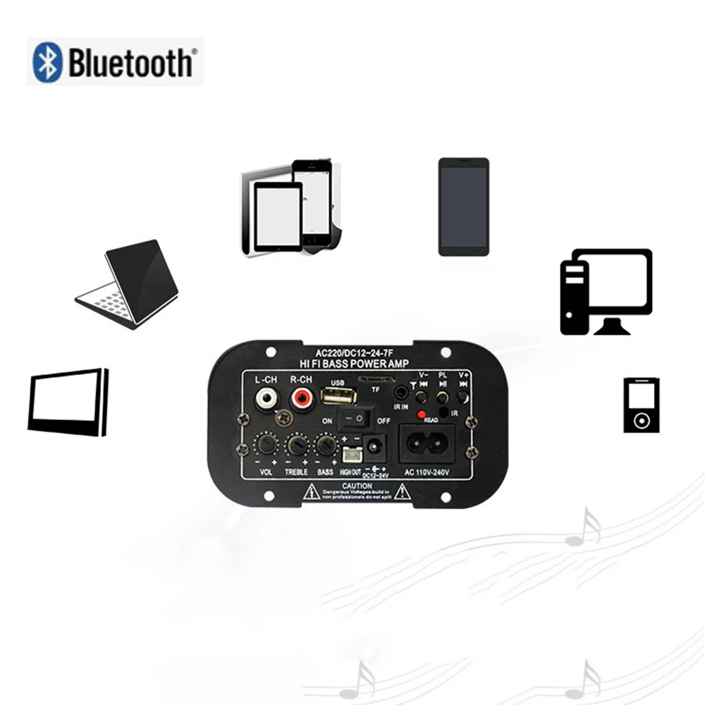 USB усилительная плата Bluetooth аудио усилитель FM радио пистолет ядро материнская