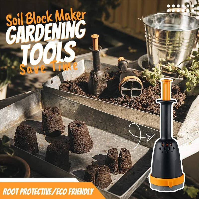

Manual Soil Block Maker Gardening Tools For Seedling Block Maker Manual Soil Block Tool Greenhouse Garden Supplies