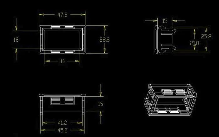 Мини DC 4 V-28 V 0,28 дюймов светодиодный цифровой термометр с двойным дисплеем w/NTC водонепроницаемый металлический датчик температуры тестер для внутреннего использования