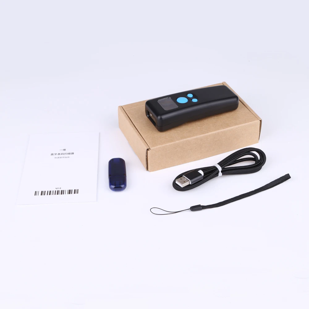 Портативный мини-сканер штрих-кодов 1D Bluetooth USB CCD для быстрого и удобного