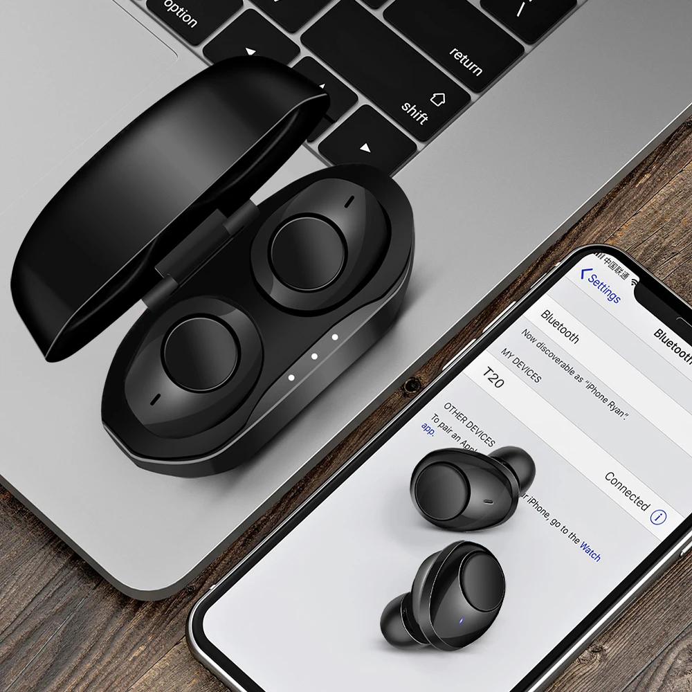 Наушники вкладыши TWS Bluetooth 5 0 наушники с зарядным устройством Беспроводной в ухо