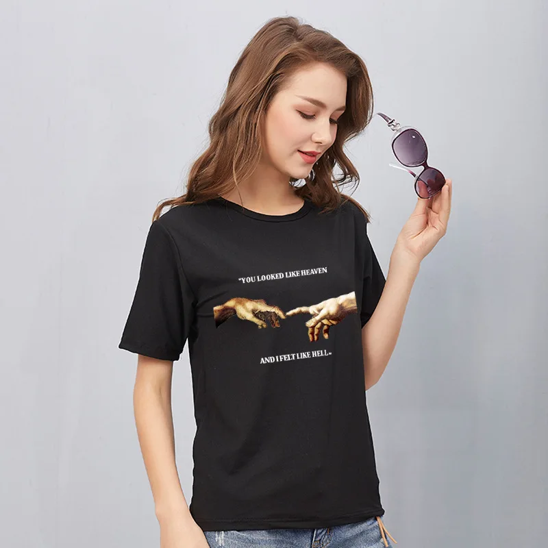 

2021spring and summer new women's T-shirt printing short sleeve
