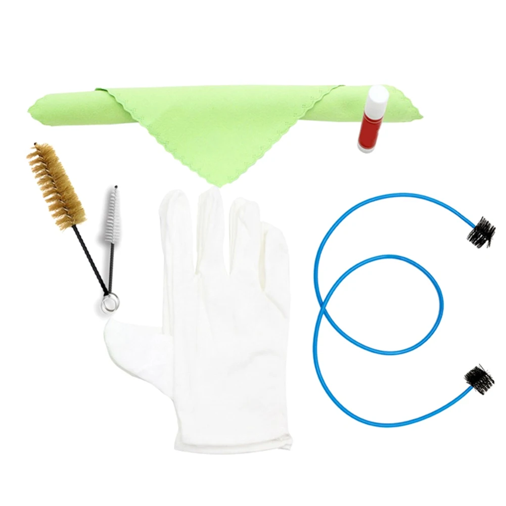 Brasswind чистящий набор для тромбоновых рулонов тубы с салфеткой чистки перчаток
