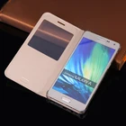 Чехол-книжка для Samsung Galaxy A3, A5, A7 2016 A, 3, 5, 7, SM A310, A510, A710, A310F, A510F, A710F, DS, кожаный, прозрачный