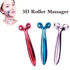 3D роликовый массажер для лица, ручной Y-образный Массажер для удаления морщин, ролик для подтяжки лица, инструмент для расслабления всего тела, портативный для подтяжки лица