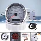 85 мм GPS-спидометр 120 км  ч  200 км  ч Водонепроницаемый датчик скорости мотоцикла IP67 с датчиком для автомобиля Грузовик внедорожник Красная подсветка 9-32 В