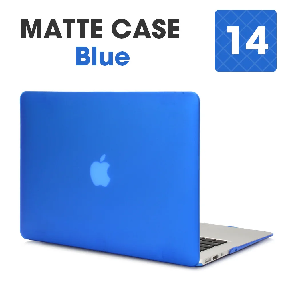 Чехол для ноутбука Apple Macbook Mac book Air Pro retina, новинка, сенсорная панель 11, 12, 13, 15 дюймов, Жесткий Чехол для ноутбука, чехол 13,3, чехол - Цвет: Matte Blue
