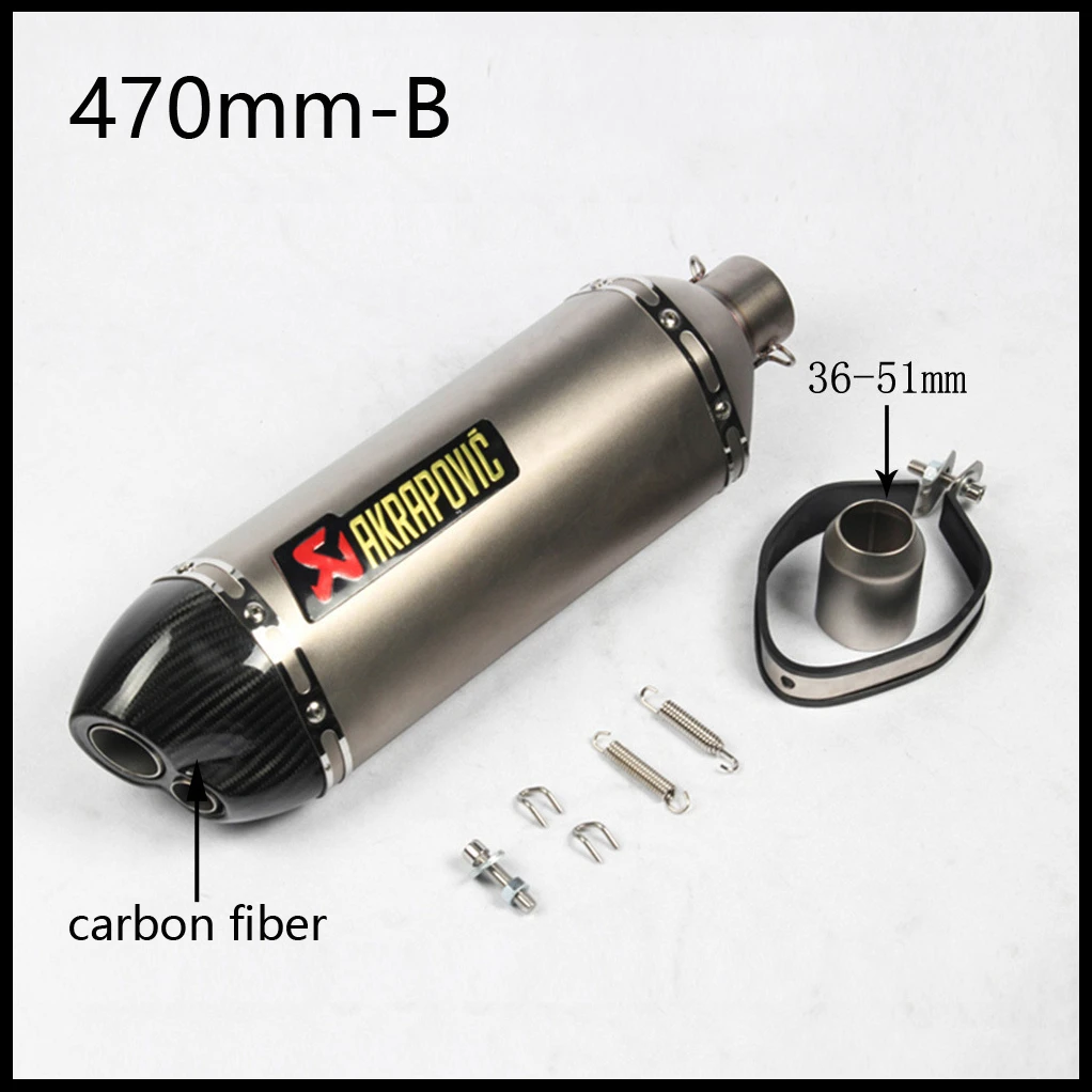 Универсальный мотоцикл Akrapovic выхлопной модифицированный глушитель для KAWASAKI Z900 Ninja 400 CB650F NC750 GSR750 Tmax 530 R1 R6