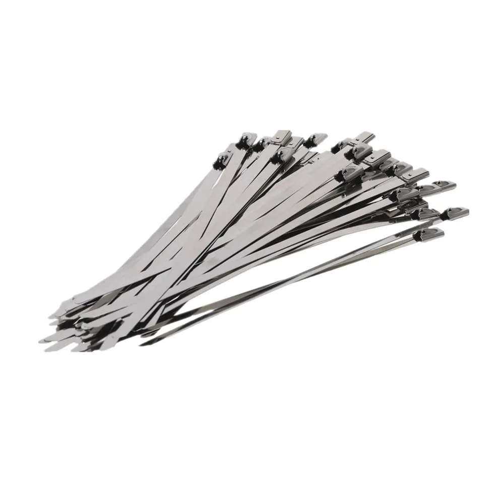 20 шт. 304 Металлические Кабельные стяжки из нержавеющей стали 7 9 мм ширина 100 260
