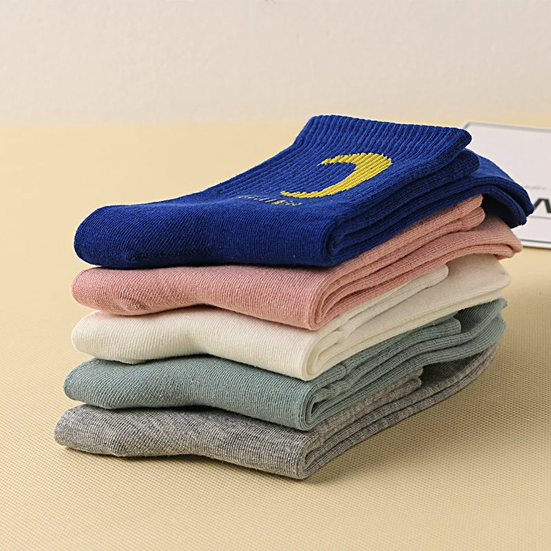 Новинка модные женские носки длинные с принтом в Корейском стиле милые хлопковые