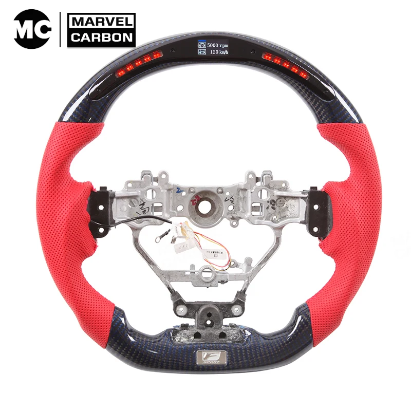 

Carbon Fiber LED Red Steering Wheel for Lexus CT,NX，IS，RC,RC