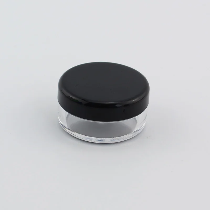 3g Round Black 1 12 шт пустые для небольших банок многоразовые мини пластиковые бутылки Косметическая банка, контейнер маленькая круглая бутылка маленькая банка для крема твердые духи - Цвет: 3g Round Black 1