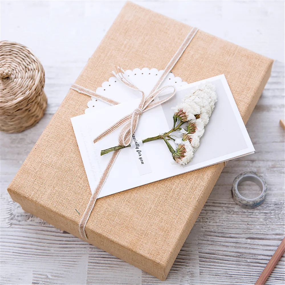 

5pcs/set Dry Flower Letter Papers Greeting Card Envelopes Wedding Invitation Card Handmade Postcard Gift Cards Thank You Card
