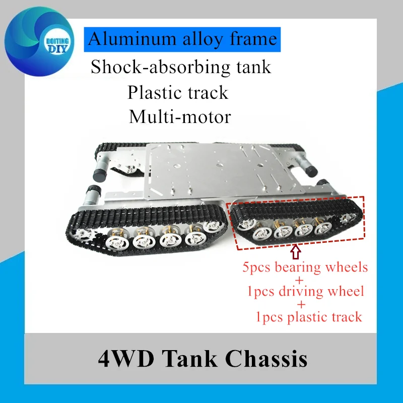 TS600 4WD корпус амортизатора с рамкой из алюминиевого сплава для Arduino