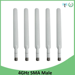 grandwisdom 5pcs 3g 4g lte antenna 5dbi sma male connector plug antenne router external repeater wireless modem antene high gain free global shipping