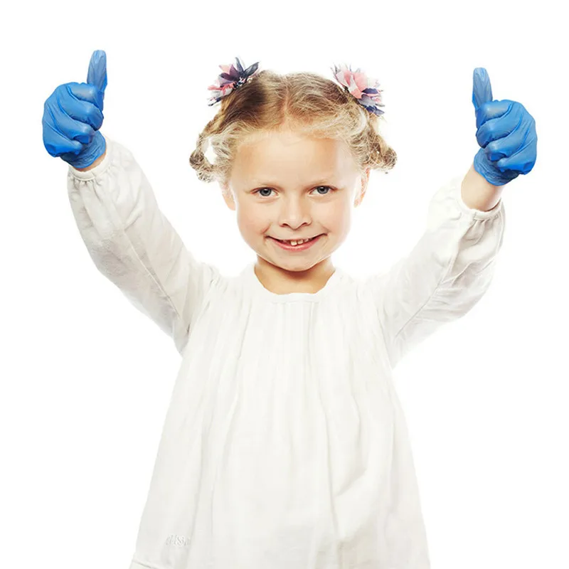 Перчатки Нитриловые пластиковые 20 шт./корт | Детская одежда и обувь