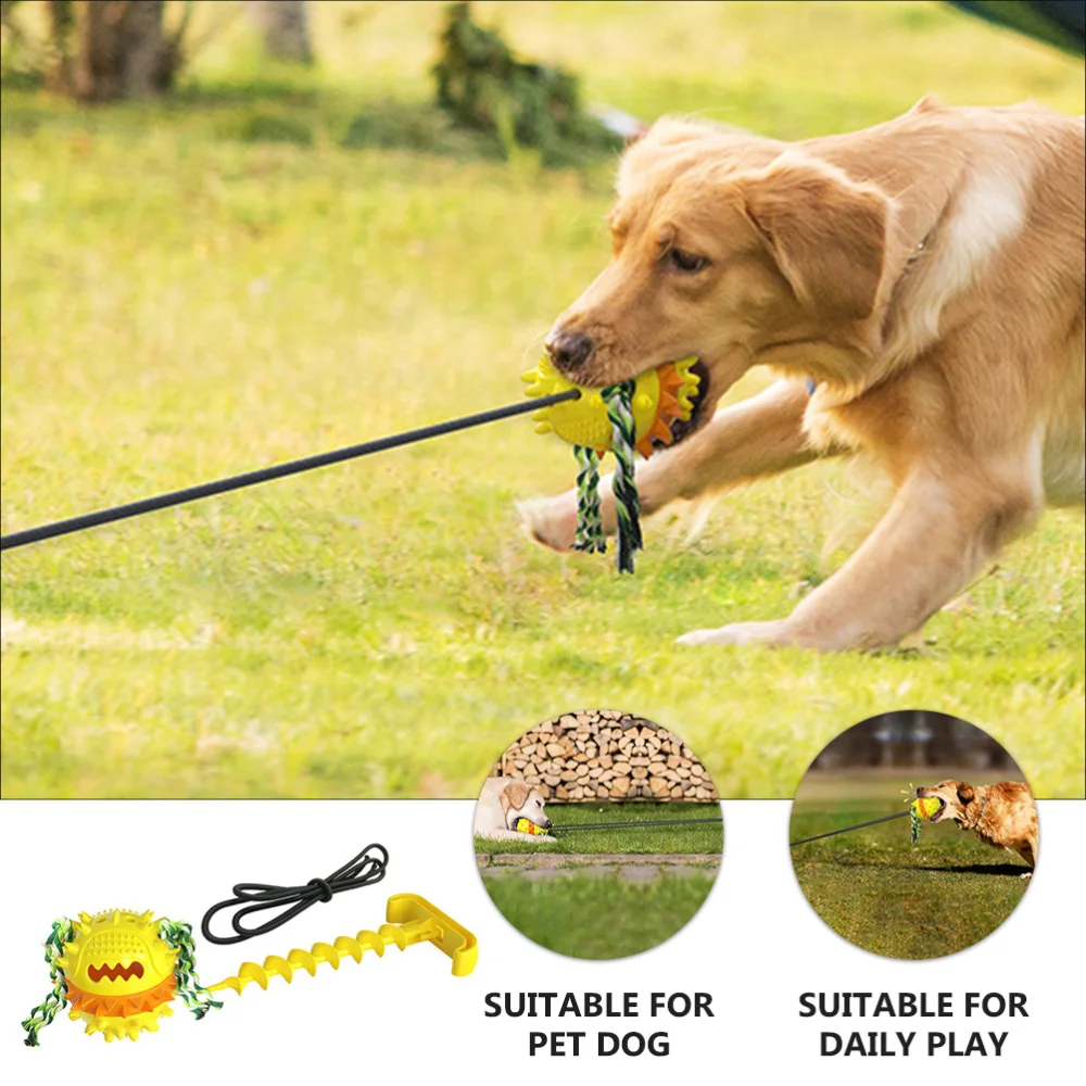 

Outdoor Drawstring Sound Pet Food Leakage Bite-resistant Molar Dog